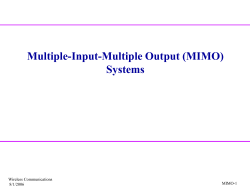MIMO Channel Capacity