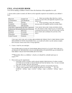 cell analogies book