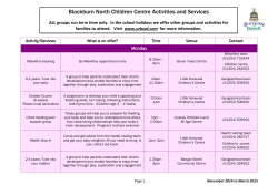 Free Early Education for 2, 3 and 4 year old children