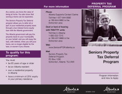Read the Seniors Property Tax Deferral Program brochure