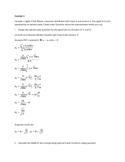 Example 1: Consider a signal X that follows a Gaussian distribution