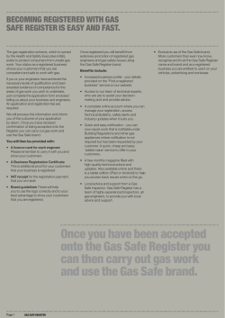 Becoming registered