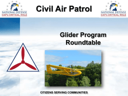 Glider Program CITIZENS SERVING