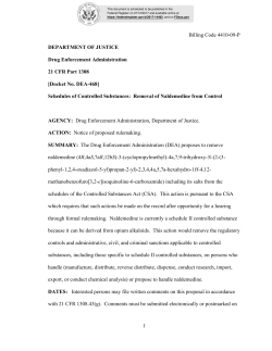 1 Billing Code 4410-09-P DEPARTMENT OF JUSTICE Drug