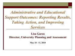 Methods for Assessing Student Learning Outcomes