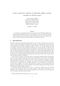 Lower bounds for densities of uniformly elliptic random variables on