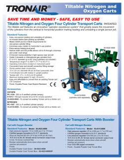 Tiltable Nitrogen and Oxygen Carts