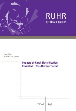 Impacts of Rural Electrification Revisited &ndash; The African
