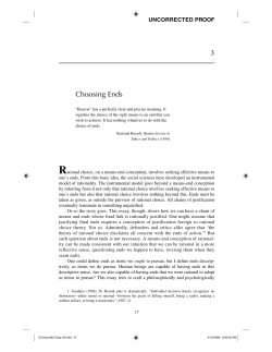 3 Choosing Ends - David Schmidtz