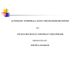 automatic temporal layout mechanisms revisited