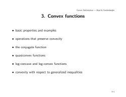 Convex functions