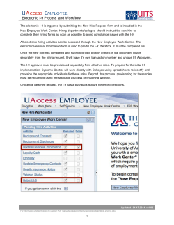 Electronic I-9 Process and Workflow