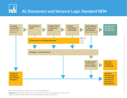AC Disconnect and Variance Logic Standard NEM