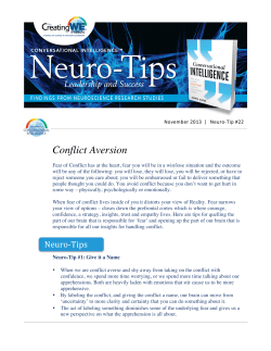 NEURO-TIP #22-Conflict Aversion