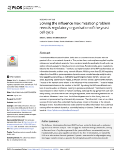 Solving the influence maximization problem reveals
