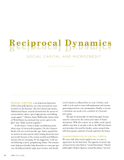 Reciprocal Dynamics: Social Capital and