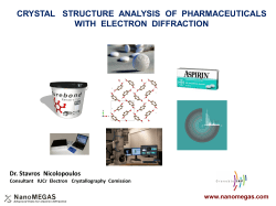 crystal structure analysis of pharmaceuticals with electron diffraction