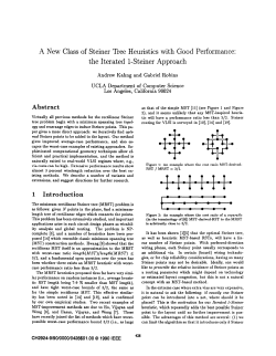 A New Class of Steiner Tree Heuristics with Good