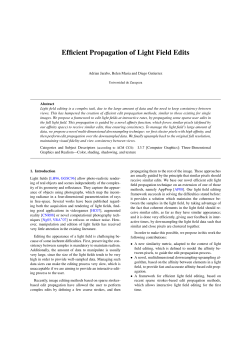 Efficient Propagation of Light Field Edits - Giga