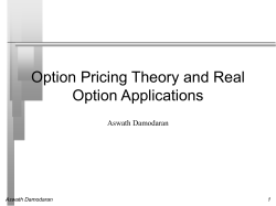 Option Pricing Theory and Applications