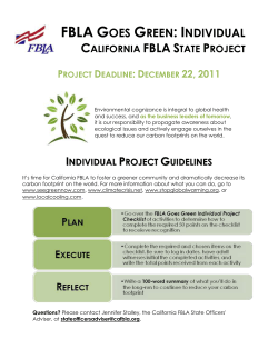 FBLA Goes Green