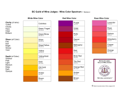 BC Guild of Wine Judges - Wine Color Spectrum