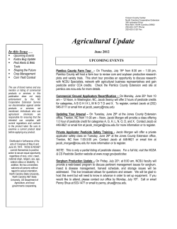 Newsletters - North Carolina Cooperative Extension