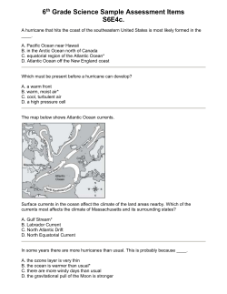 6 th Grade Science Sample Assessment Items S6E4c.