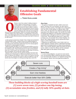Establishing Fundamental Offensive Goals