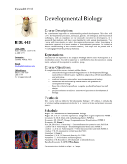 BIOL 443 - UNC Biology