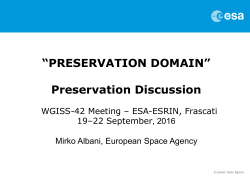 Preservation Topics