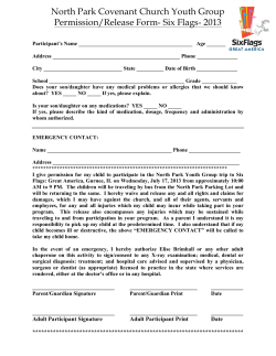 Six Flags- 2013 - North Park Covenant Church