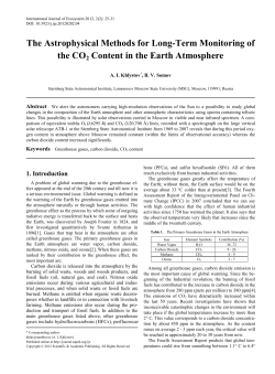 Greenhouse gases, Carbon dioxide, CO2 content