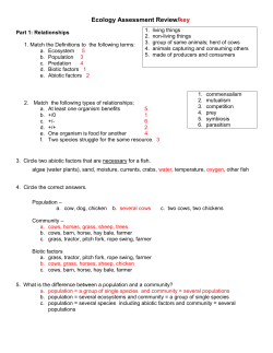 Dependent factors: directly affects/relies on