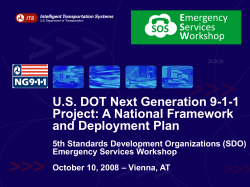 US DOT Next Generation 9-1-1 Project
