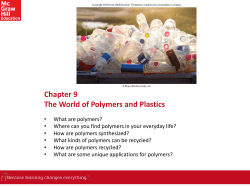 Polymers - Chemistry