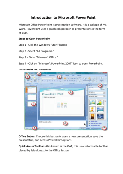Note: If the Slides and Outline pane is not visible