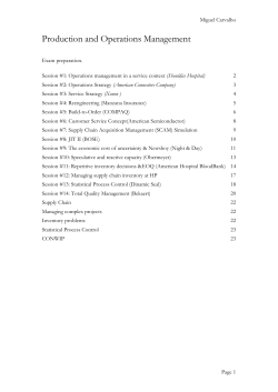 Production and Operations Management
