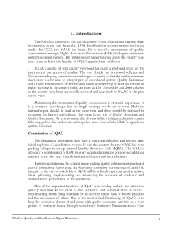 Internal Quality Assurance Cell Activities