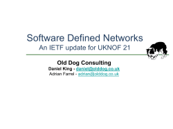 Software Defined Networks