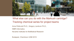 Tracking chemical series for project teams