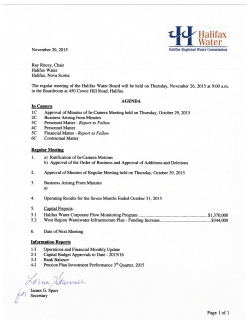 Halifax II Water - Halifax Regional Municipality