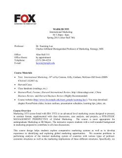 mark - Fox School of Business