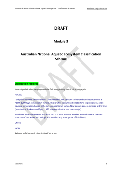 Broadly, the ANAE Classification Scheme can be