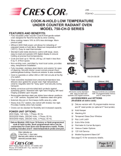 cook-n-hold low temperature under counter radiant oven