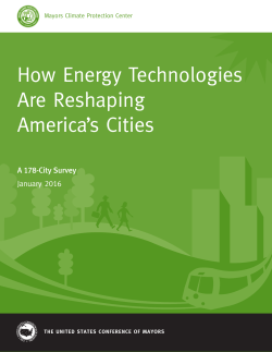 How Energy Technologies Are Reshaping America`s Cities