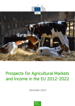 Medium-term prospects for EU agricultural markets and income