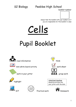 Pupil booklet