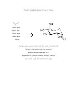 Acyclic to Cyclic Carbohydrates