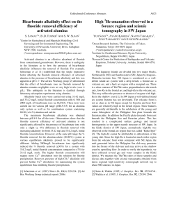 Bicarbonate alkalinity effect on the fluoride removal efficiency of